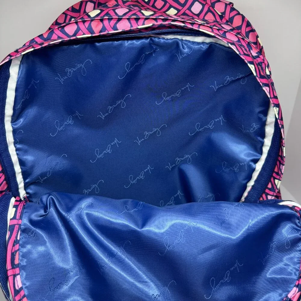 Vera Bradley Katalina Pink Diamond Grande Backpack - Picture 9 of 16